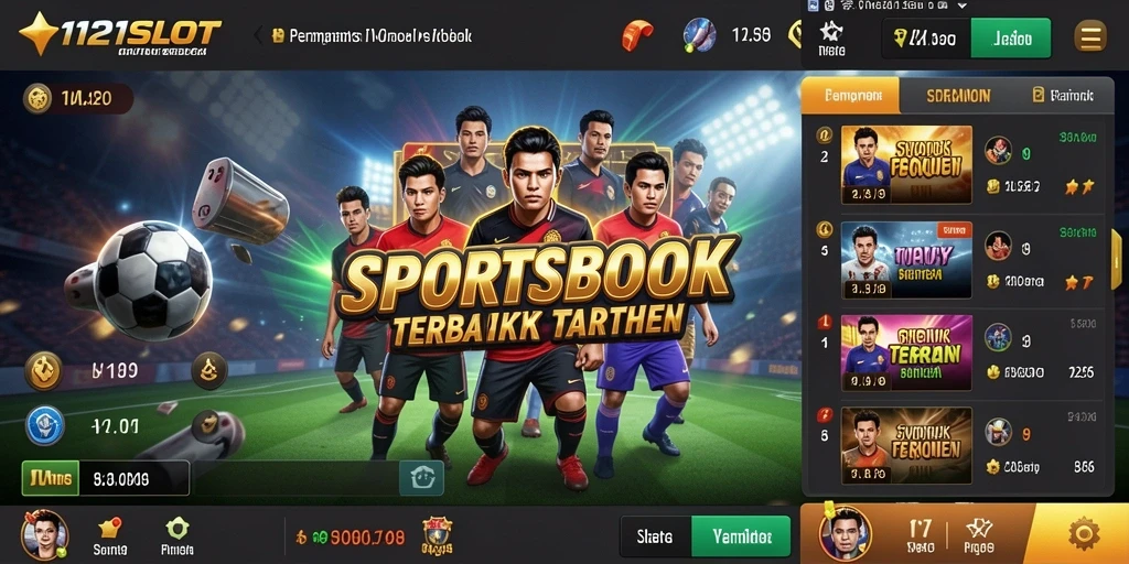 Tampilan utama dari <strong>1121SLOT</strong> menampilkan berbagai opsi taruhan olahraga.