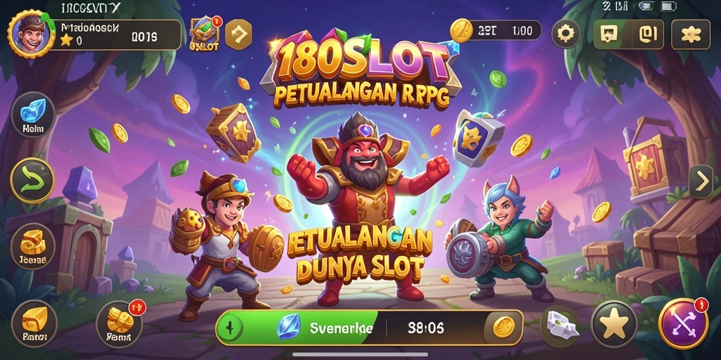 Gameplay seru 180SLOT dengan elemen RPG.