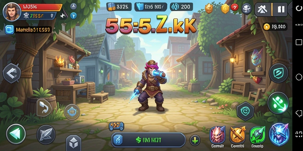 Tampilan gameplay 555ZK yang seru dan menarik.
