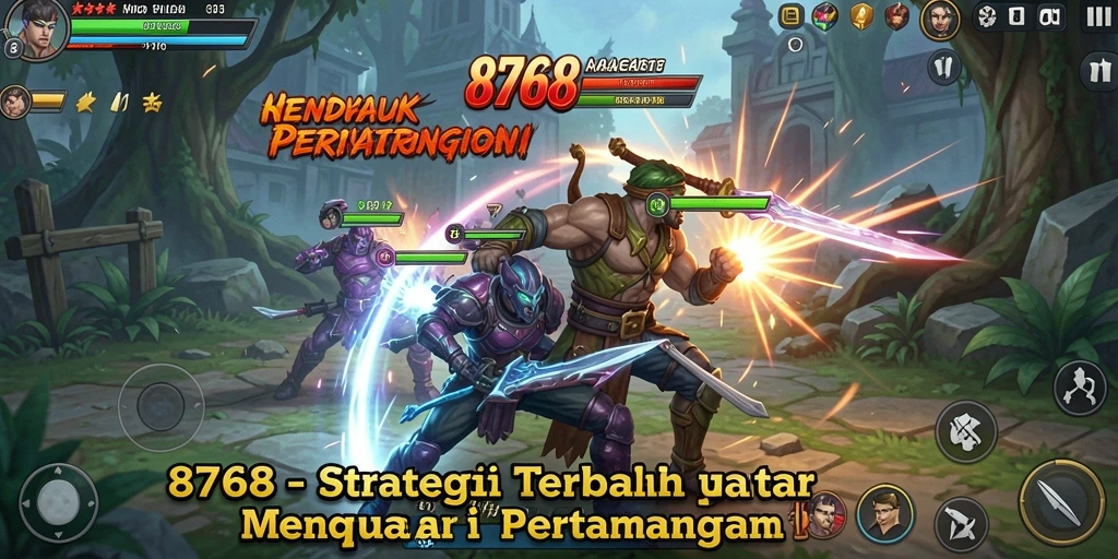 Screenshot gameplay menunjukkan strategi mendalam dan keputusan taktis.