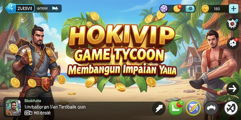 Screenshot gameplay HOKIVIP menampilkan strategi membangun kerajaan bisnis.