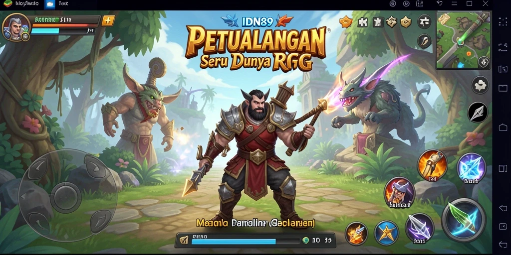 Screenshot yang menunjukkan aksi pertempuran epik dalam IDN89.
