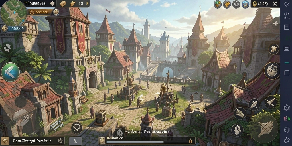 Tampilan gameplay menarik dari IDRRP dengan elemen strategi yang dalam.