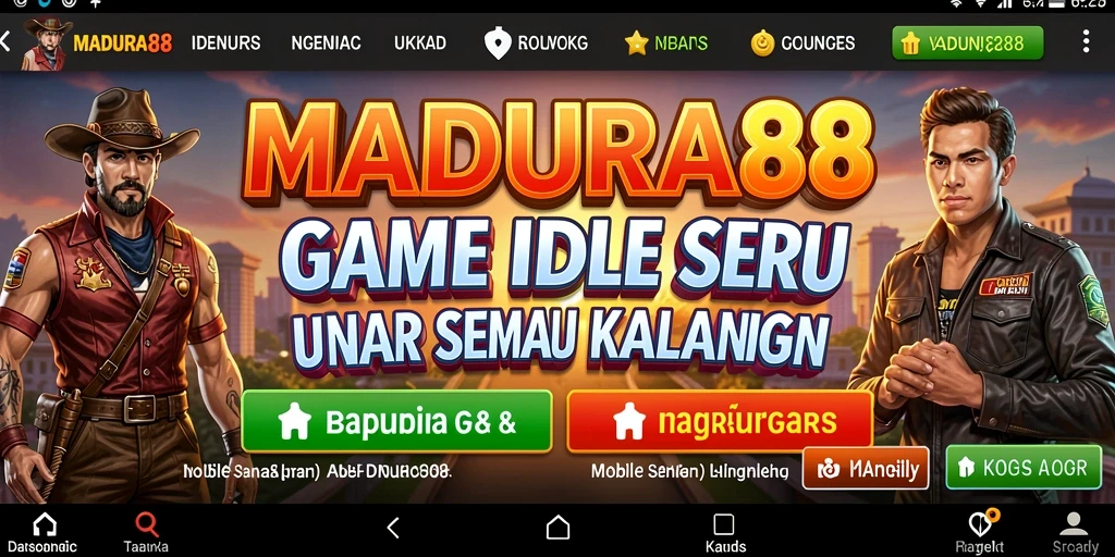 Tampilan gameplay seru di MADURA88 dengan elemen Idle yang menarik.