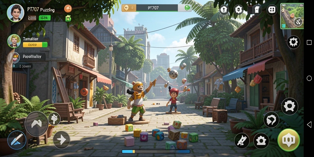Tampilan gameplay PT707 yang menantang dan mengasyikkan.