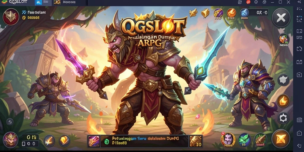 Tampilan gameplay seru dalam QQSLOT, dunia ARPG penuh tantangan.