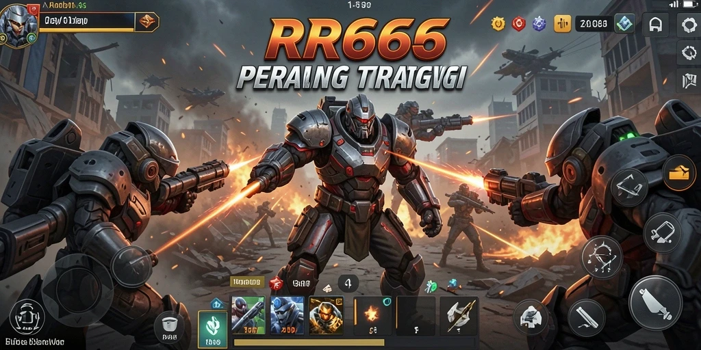 Tampilan seru gameplay RR666 dengan strategi mendalam.