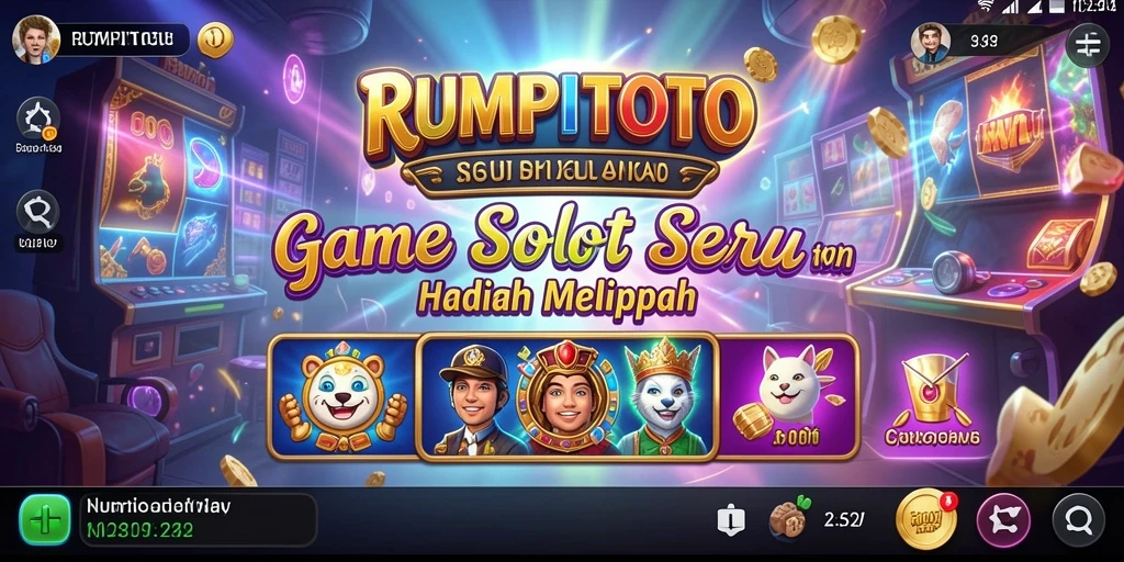 Tampilan gameplay RUMPITOTO yang menghibur dan berwarna-warni.