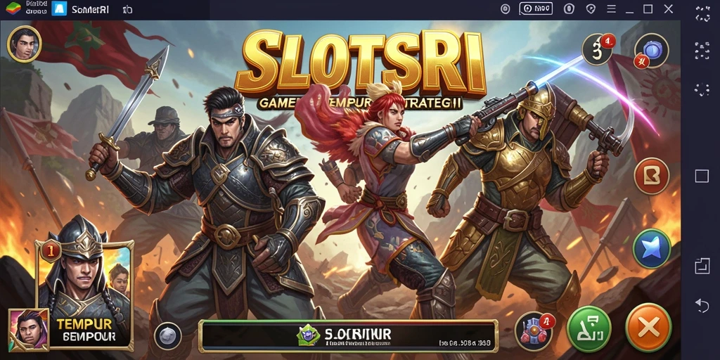 Tampilan gameplay menarik dalam SLOTSRI yang penuh aksi.