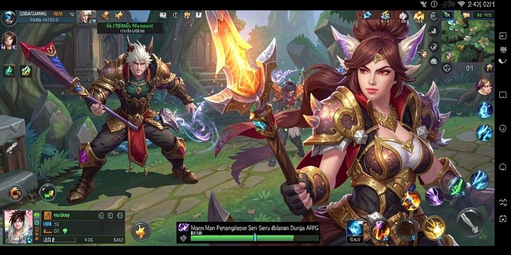 Tampilan gameplay seru dalam SOBATGAMING dengan pertarungan yang mendebarkan.