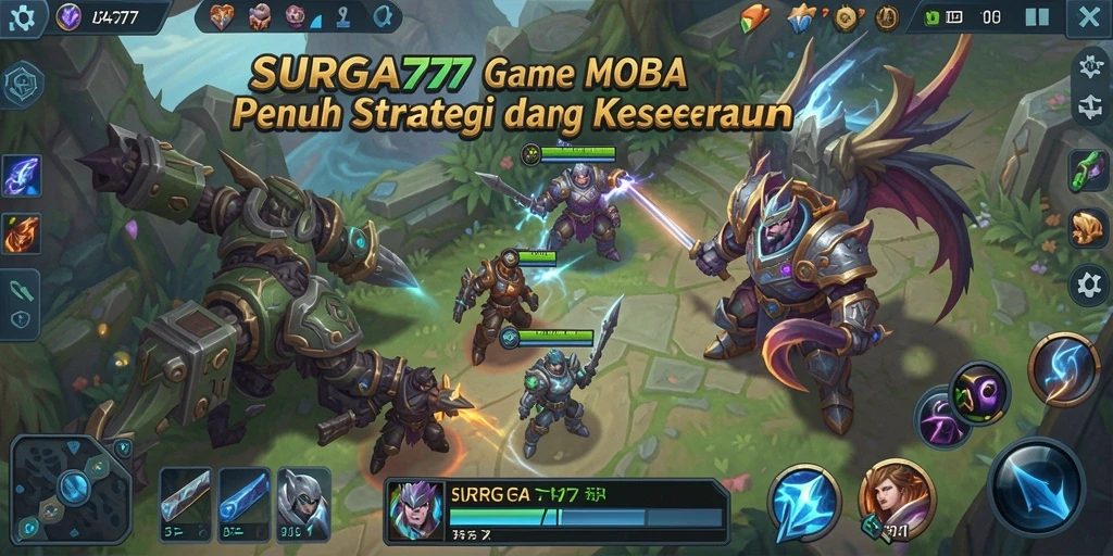 Tampilan gameplay <strong>SURGA77</strong> yang intens dan penuh aksi.