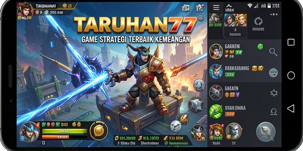 Tampilan memukau dari gameplay TARUHAN77 yang mendebarkan.