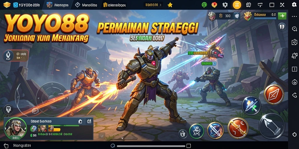 Tampilan gameplay YOYO88 yang menegangkan dengan strategi mendalam.