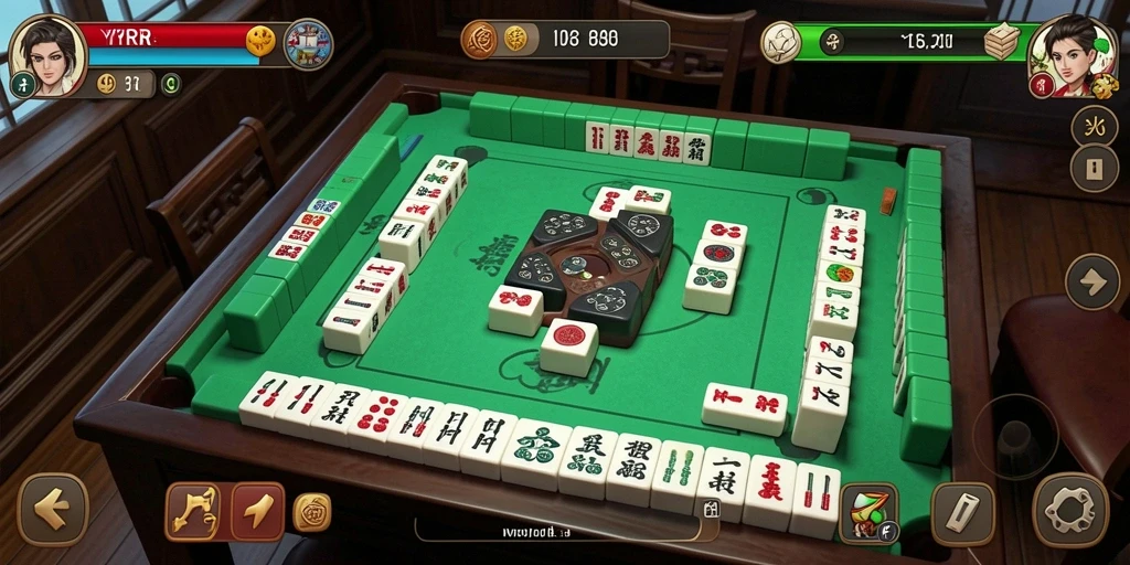Tampilan gameplay Mahjong yang menarik di YYRR.